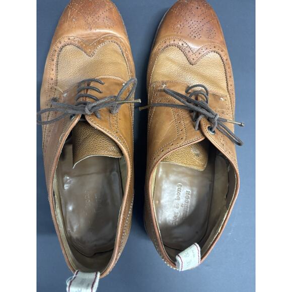 Grenson Rag Bone Brogue Oxford Mens 12 Shoes Bedford Weld Leather Made England - Picture 12 of 15